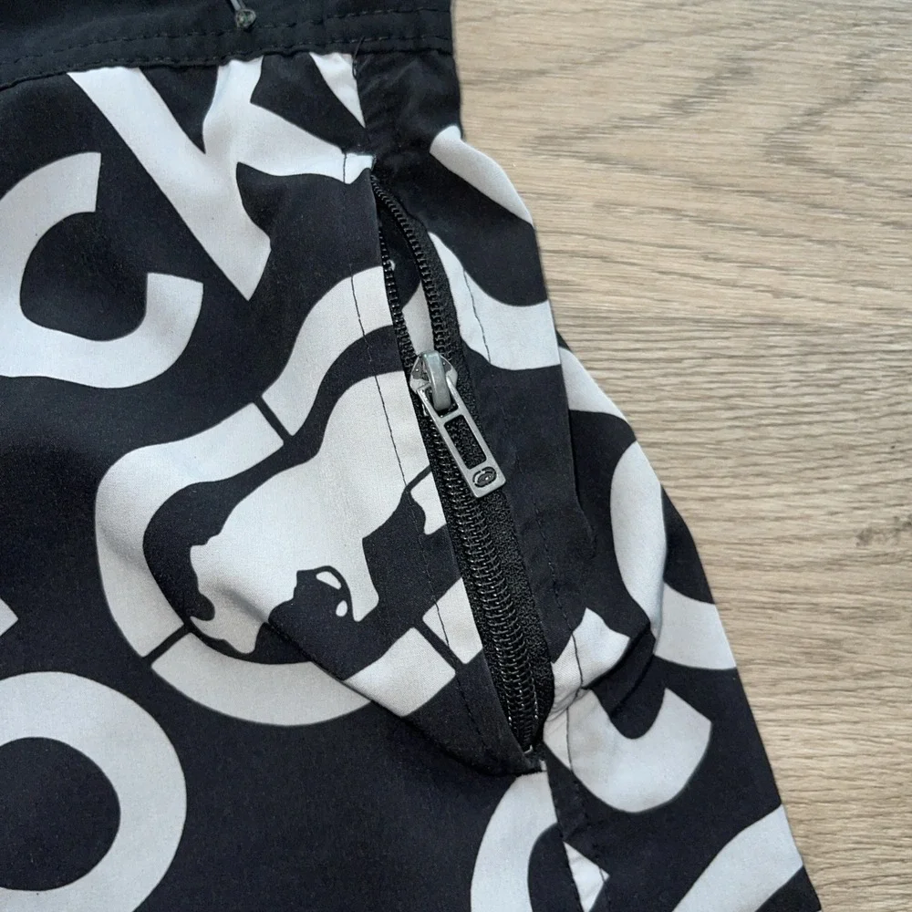 MENS ECKO UNLTD RHINO BLACK LINED SHORTS SIZE L swim Board Surf Skate Y2K